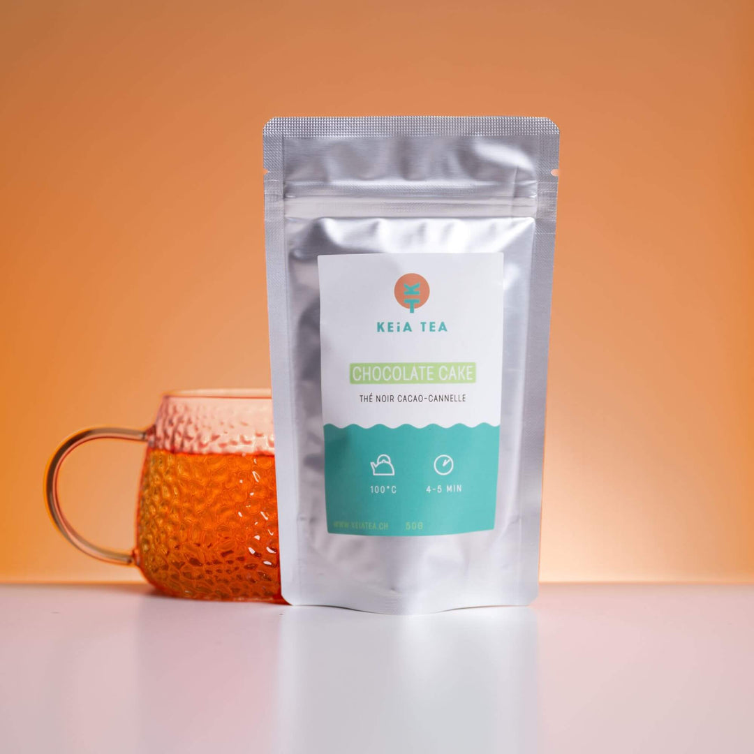 Chocolate Cake - Thé noir cacao et cannelle BIO-thé-infusion-bio-Suisse-naturel-Keia Tea