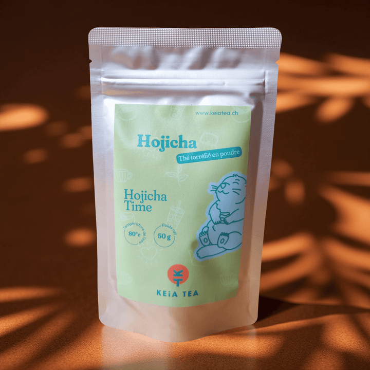 Hojicha Time - Thé vert Hojicha du Japon en poudre BIO-thé-infusion-bio-Suisse-naturel-Keia Tea