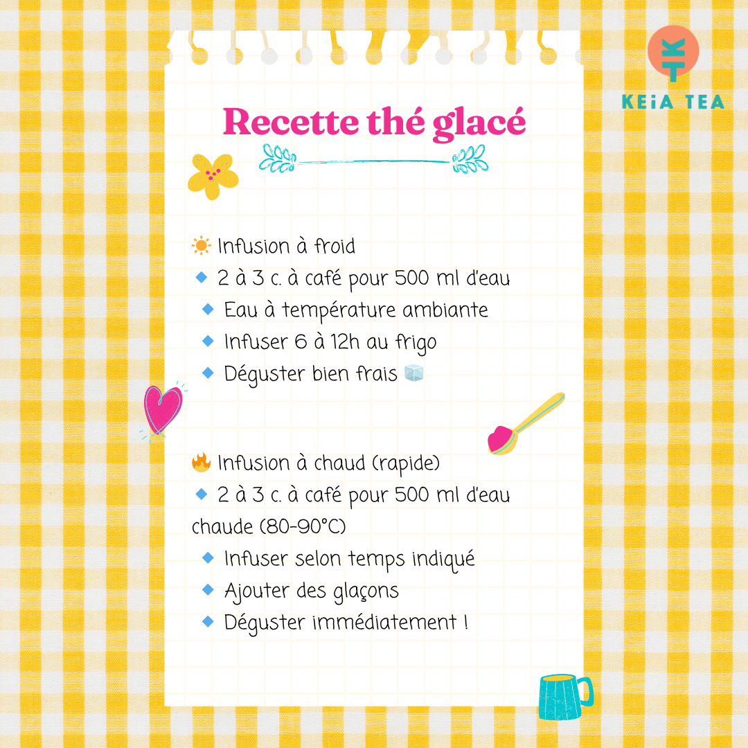 Recette du thé glacé maison en vrac par Keia Tea Suisse