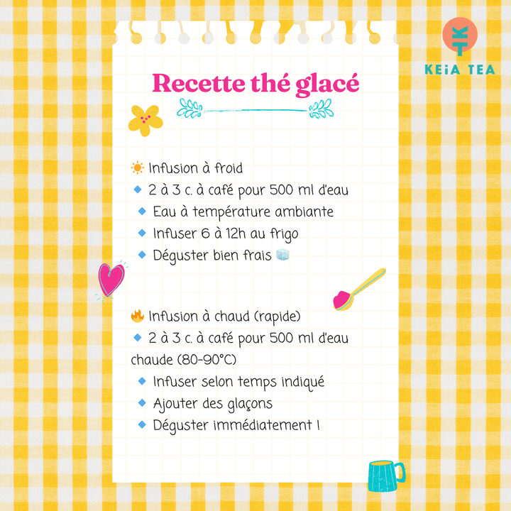 Recette du thé glacé maison en vrac par Keia Tea Suisse