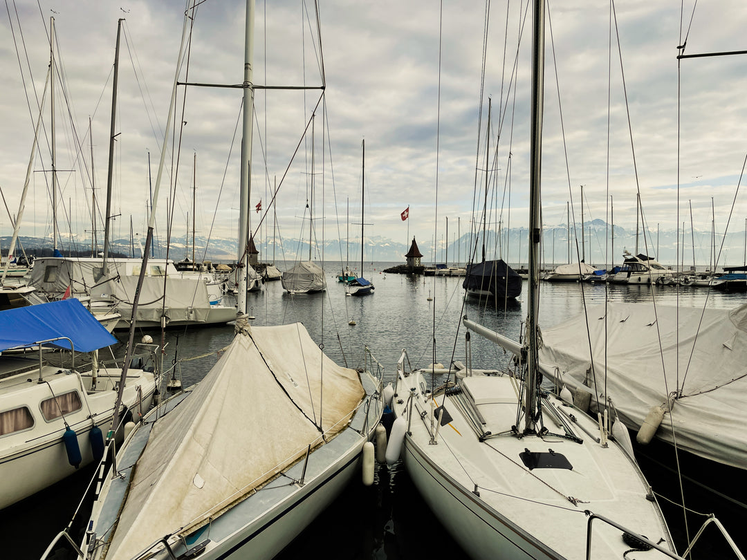 Magasin de thé à Morges, près de Lausanne en Suisse.