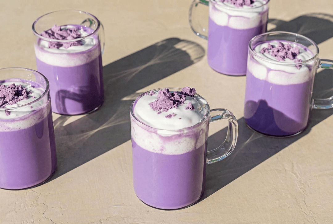 Collection d'Ube Premium en Suisse, gourmand, violet, naturel, sans sucre.