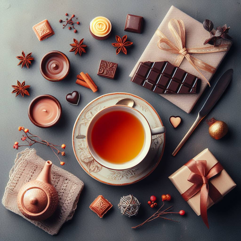 Thé noir au chocolat gourmand aux ingrédients bio