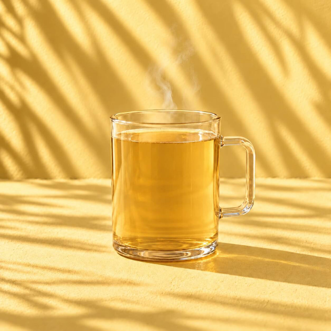 Une tasse de thé chaud au citron et gingembre épicé