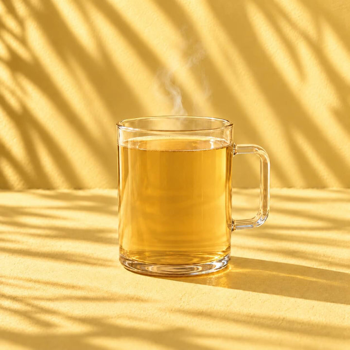 Une tasse de thé chaud au citron et gingembre épicé