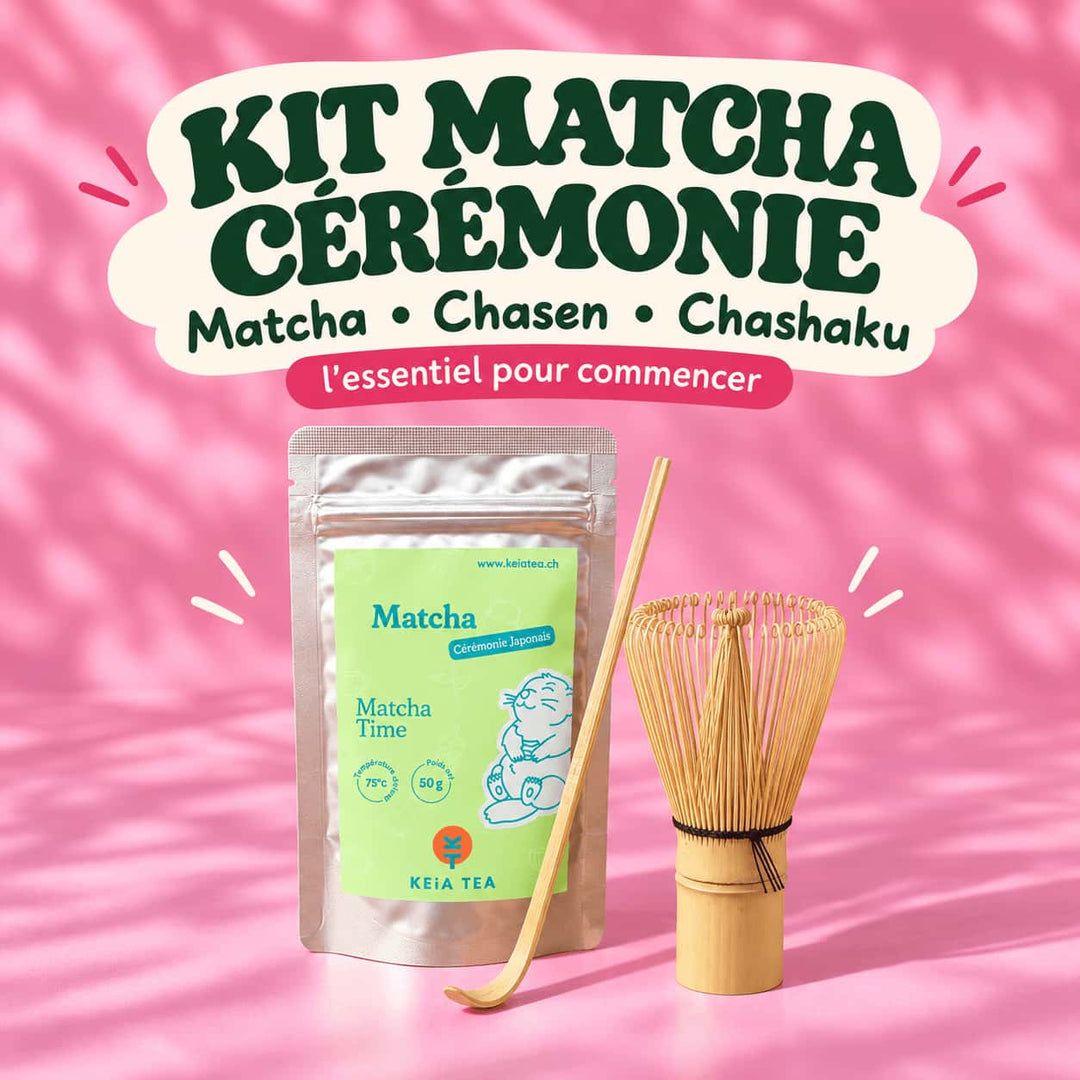 Kit matcha cérémonie avec Chasen et Chashaku