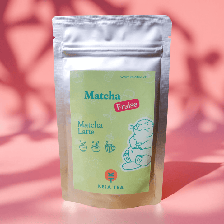Matcha bio à la fraise par Keia Tea