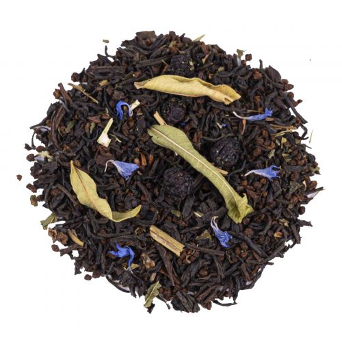 Thé noir bio en vrac à la myrtille Midnight Myrtille, thé fruité d'hiver Keia Tea Suisse