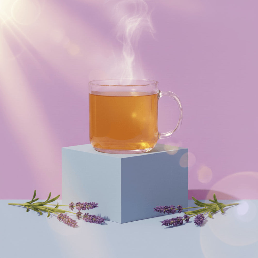 Une délicieuse tasse de oolong lavande.