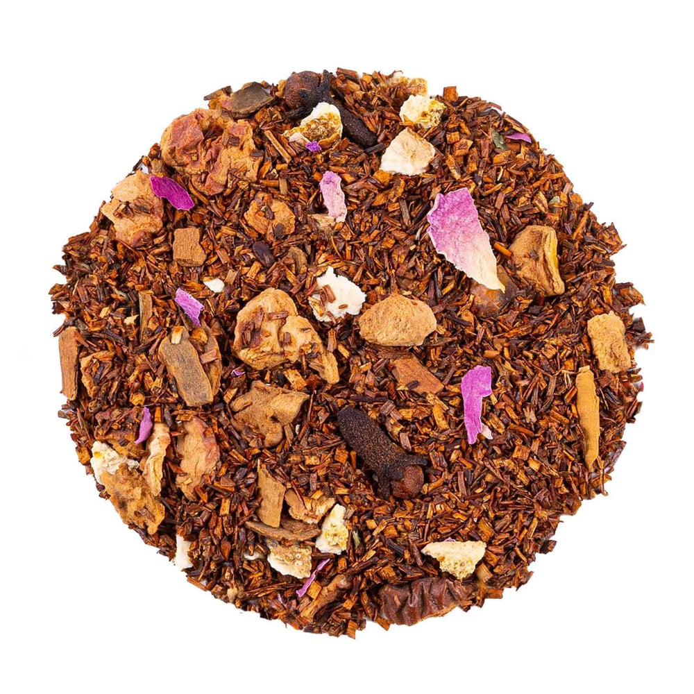 Rooibos bio "Jingle Bells" en vrac, saveurs orange et cannelle, parfait pour Noël, Keia Tea.