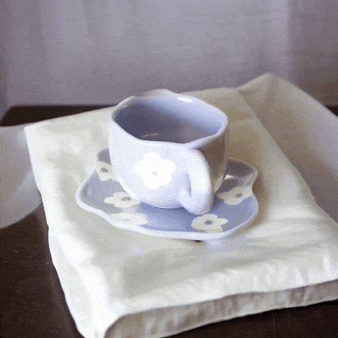 Flower Power - Tasse et soucoupe-thé-infusion-bio-Suisse-naturel-Keia Tea
