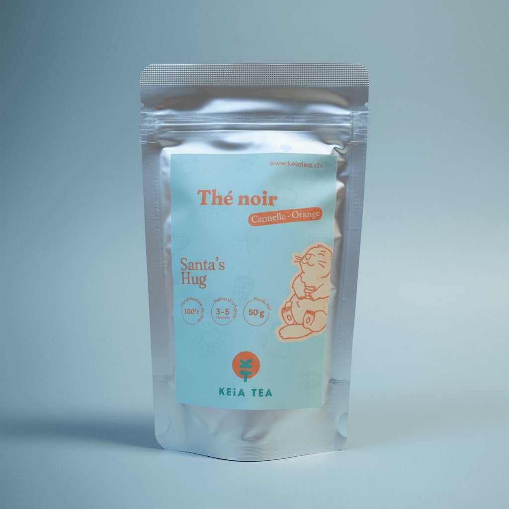 Un délicieux thé de noël en vrac à l'orange et à la cannelle.