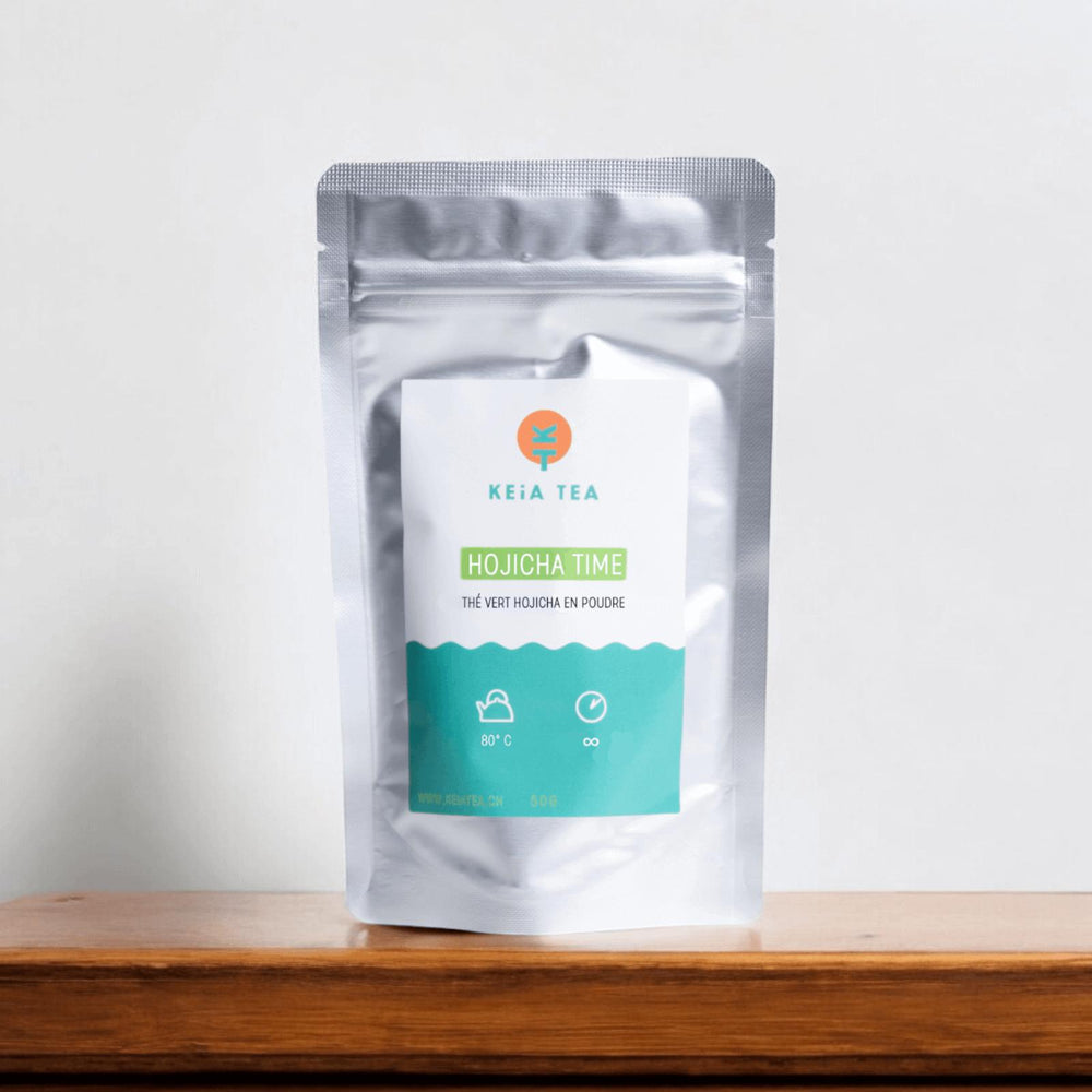 Hojicha Time - Thé vert Hojicha du Japon en poudre BIO-thé-infusion-bio-Suisse-naturel-Keia Tea